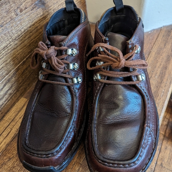 Timberland Boots Mens size 9 Chukka Brown Leather Ankle Top Lace Up - Picture 7 of 13